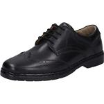 Schwarze Business Josef Seibel Derby Schuhe mit Schnürsenkel in Breitweite aus Leder mit herausnehmbarem Fußbett für Herren Größe 40 