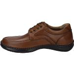 Reduzierte Braune Business Josef Seibel Anvers Derby Schuhe mit Schnürsenkel in Spezialweite aus Leder für Herren Größe 46 