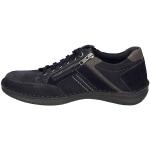 Indigofarbene Josef Seibel Anvers Low Sneaker mit Schnürsenkel in Breitweite aus Leder mit herausnehmbarem Fußbett für Herren Größe 49 