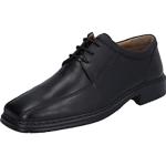 Reduzierte Schwarze Business Josef Seibel Maurice Derby Schuhe mit Schnürsenkel in Komfortweite aus Leder für Herren Größe 42 