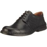 Reduzierte Schwarze Business Josef Seibel Walt Derby Schuhe mit Schnürsenkel in Komfortweite aus Leder für Herren Größe 43 