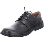 Reduzierte Schwarze Business Josef Seibel Walt Derby Schuhe mit Schnürsenkel in Komfortweite aus Leder für Herren Größe 44 