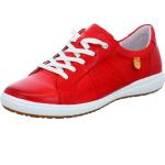 Rote Josef Seibel Low Sneaker mit Schnürsenkel in Normalweite für Damen Übergrößen 
