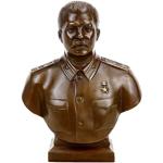 Kunst & Ambiente - Josef Stalin Büste (1953) - UDSSR - signiert - Militaria - Bronze Büste - Militär Figur - Militaria Büste - Diktator