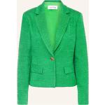 Grüne Joseph Ribkoff Boucle-Blazer mit Schulterpolstern aus Bouclé für Damen Größe M 