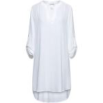 Reduzierte Weiße Unifarbene 3/4-ärmelige Joseph Ribkoff Mini V-Ausschnitt Bestickte Kleider aus Polyester für Damen Größe S 