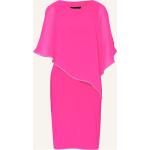 Pinke Ärmellose Chiffon-Abendkleider aus Jersey für Damen Größe XL 