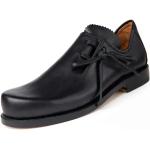Schwarze Elegante Haferl Schuhe Herrentrachtenschuhe aus Rindsleder 
