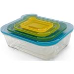 JosephJoseph Frischhaltedose »Aufbewahrungsboxen & Auflaufformen 4er-Set«, Borosilikatglas, Kunststoff BPA frei