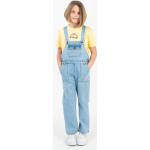 Hellblaue TITUS Jeans-Latzhosen für Kinder mit Knopf aus Baumwolle Größe 140 