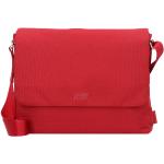Rote Jost Bergen Messenger Bags & Kuriertaschen aus Canvas mit Laptopfach für Herren 