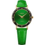 Grüne Jowissa Damenarmbanduhren aus Edelstahl mit römischen Zahlen mit Mineralglas-Uhrenglas 