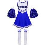 Blaue Zombieschulmädchen-Kostüme & Schulmädchen-Halloweenkostüme für Kinder Größe 146 