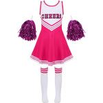 Dunkelrosa Zombieschulmädchen-Kostüme & Schulmädchen-Halloweenkostüme für Kinder Größe 98 