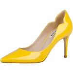 Gelbe Sexy Spitze High Heels & Stiletto-Pumps in Schmalweite für Damen Größe 39 