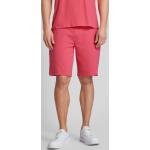 Pinke Unifarbene Joy Sportswear Herrenshorts aus Baumwollmischung Übergrößen für den für den Sommer 