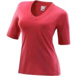 Rote Sportliche Joy Sportswear V-Ausschnitt T-Shirts für Damen Größe L 