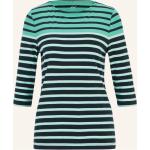 Grüne Gestreifte Joy Sportswear T-Shirts aus Baumwolle für Damen Größe XL 