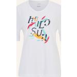 Weiße Joy Sportswear V-Ausschnitt T-Shirts für Damen Größe L 