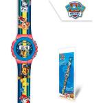 Blaue Wasserdichte Joy Toy PAW Patrol Quarz Kunststoffarmbanduhren mit Digital-Zifferblatt mit Kunststoff-Uhrenglas für Kinder 
