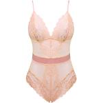 Pinke Elegante Shape-Bodies & Miederbodies aus Spitze für Damen Größe 3 XL Große Größen 1-teilig 