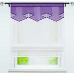 Violette Moderne Rollos aus Voile transparent 1-teilig 