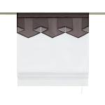 Braune Moderne Rollos aus Voile transparent 1-teilig 