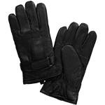 JP 1880 Herren große Größen Übergrößen Menswear L-8XL Leder-Handschuhe, Echtleder, Warmfutter, Riegel schwarz 11 822965130-11
