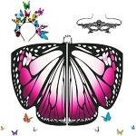 Reduzierte Pinke Schmetterling-Kostüme aus Spitze für Damen 