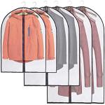 JSF Kleidersäcke mit Reißverschluss, Atmungsaktive Anzugtasche, 6 Stück - Durchscheinend Kleidersäcke für Hemden, Oberteile, Sportmäntel (3 Größen)