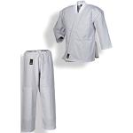 Ju-Sports SV Premium Ju-Jutsu Anzug Ronin Weiß 150 I Superleichter Jujutsu Anzug für Erwachsene I BJJ Gi Herren mit eingesticktem Kanji-Zeichen I 100% Baumwolle