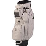 Graue Sportliche JuCad Golf Cartbags aus Leder mit Außentaschen klein 