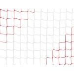Jugend-Fußballtornetz mit quadratischen Maschen, Rot / Weiß, 100 / 100 cm, 4 mm Rot / Weiß
