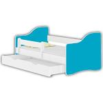 Blaue Kombi-Kinderbetten mit Schublade 70x140 