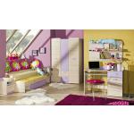 Violette Kinderzimmer & Jugendzimmer aus Eschenholz 6-teilig 