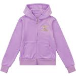 Lavendelfarbene Kinderübergangsjacken mit Lavendel-Motiv für Mädchen Größe 170 