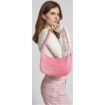Reduzierte Pinke Juicy Couture Hobo Bags mit Reißverschluss aus PU für Damen 