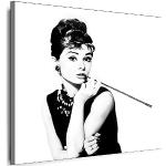 Audrey Hepburn Leinwandbilder handgemacht 100x100 