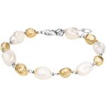 Silberne Julie Julsen Damenarmbänder vergoldet mit Echte Perle 