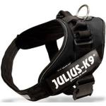 Schwarze Julius-K9 Reflektierende Hundegeschirre aus Stahl 