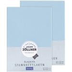 Reduzierte Hellblaue Julius Zöllner Kinderbettlaken aus Jersey maschinenwaschbar 70x140 2-teilig 