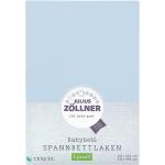 Hellblaue Allergiker Julius Zöllner Kinderbettlaken aus Jersey 70x140 