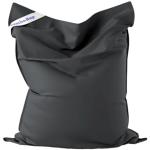Anthrazitfarbene Jumbo Bag Kissen aus Polyester Breite 100-150cm, Höhe 100-150cm, Tiefe 0-50cm 