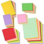 ewtshop® Jumbo Bastelpapier - Tonpapier-Set bunt, insgesamt 240 Blatt, 130 g/qm