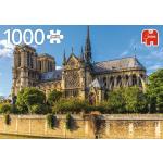 1000 Teile Jumbo Spiele Puzzles mit Notre-Dame de Paris Motiv 