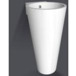 Weiße Runde Handwaschbecken & Gäste-WC-Waschtische aus Keramik 