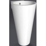 Weiße Runde Handwaschbecken & Gäste-WC-Waschtische aus Keramik 