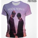 Rosa Hip Hop Langärmelige T-Shirts aus Polyester für Herren Größe XS für den für den Sommer 