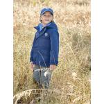 Blaue Wasserdichte Vertbaudet Kinderübergangsjacken mit Reißverschluss aus Baumwolle für Jungen Größe 116 