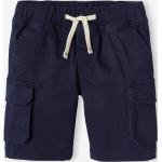 Blaue Vertbaudet Cargo-Shorts ohne Verschluss aus Baumwolle für Herren Größe XXL 